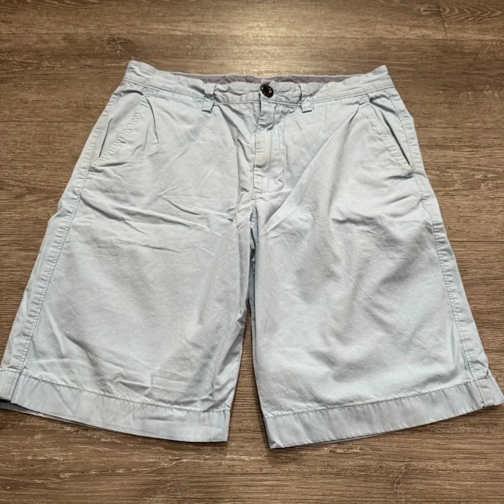 J Crew Shorts‎ Mens 30 Blue Cotton Beach Resort Preppy Chino Club Short 10
